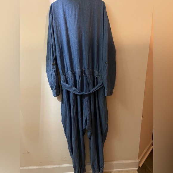 Brand New Denim Joggers Jumpsuit Size 36 - Picture 10 of 16